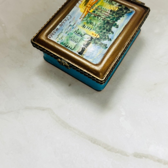 Claude Monet Trinket Box. Vintage painting trinket box. Artwork Trinket box. - Picture 5 of 8